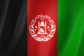 Afghanistan flag, 3d render,8K
