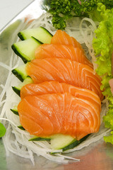 salmon with vegetables