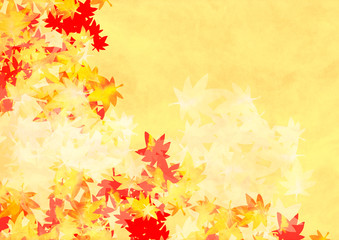 Naklejka na ściany i meble 秋の紅葉の背景素材 