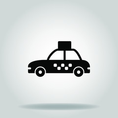 taxi icon or logo in  glyph
