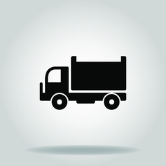 truck icon or logo in  glyph
