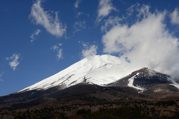 snow covered mountains