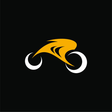 Abstract Sport Motorcycle Logo Vecto