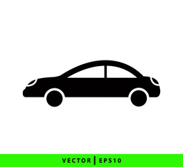 Transportation car icon vector logo template flat style