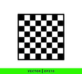 Chessboard icon flat style logo template