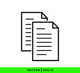 Contract icon vector logo design template