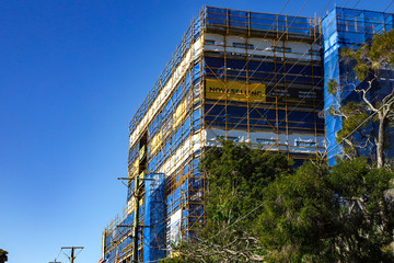 A building under construction in Brisbane Australia