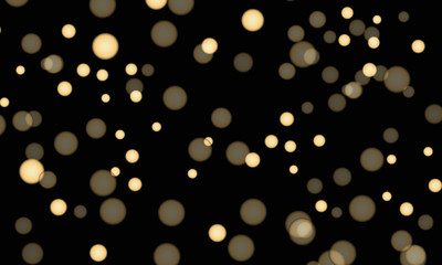 Bokeh Abstract Gold Light Background