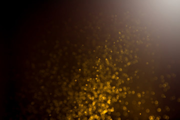 Abstract gold bokeh