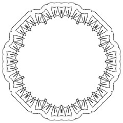 手描き風　線画のベクターフレーム