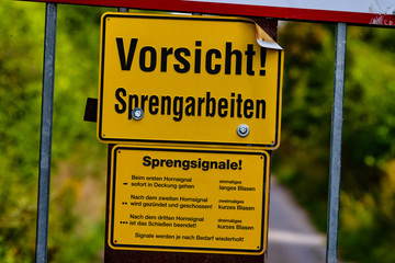 Sprengarbeiten