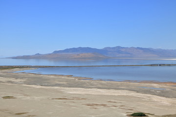 Reflections of the Silver Island Mountains in the Great Salt Lake