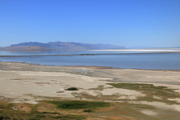 Reflections of the Silver Island Mountains in the Great Salt Lake