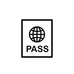 Passport icon design template