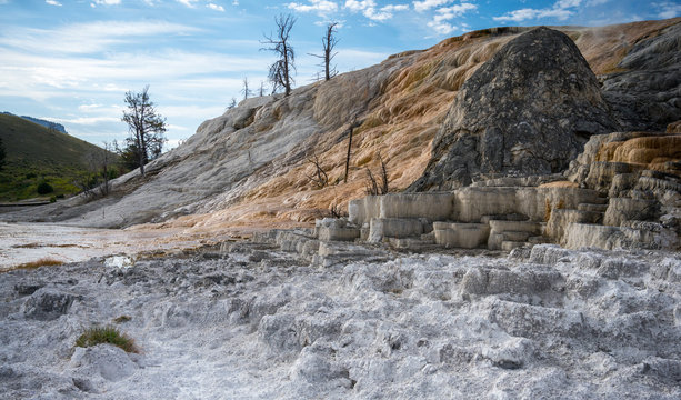 Devils Thumb at Mammoth Hot Springs in Yellowstone National Park