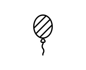 Balloon line icon
