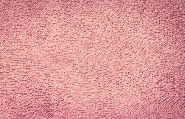 Purple bathroom towel as background texture. Place for text
