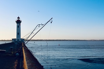 lighthouse at sunset - Saint-Nazaire - Vieux Mole - Embouchure de la Loire