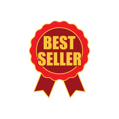 Most Best Seller Label With Ribbons