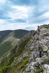 Bondcliff, Mount Bond, and West Bond are joined by hiking trails that provide views for miles around in the White Mountain National Forest of New Hampshire.