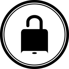 padlock, icon, padlock icon, button, security, key, illustration, secure, symbol, protection, unlock, password