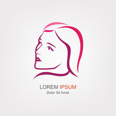 Beauty shop, salon, cosmetic or makeup logo