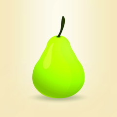 pear vector illustration, vector illustration of a pear