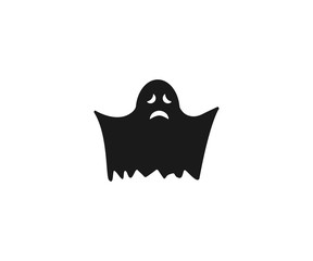 Halloween, horror, ghost icon. Vector illustration, flat design.