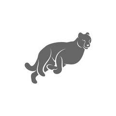 Cheetah logo template vector illustration