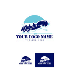 Rowing Boat logo template