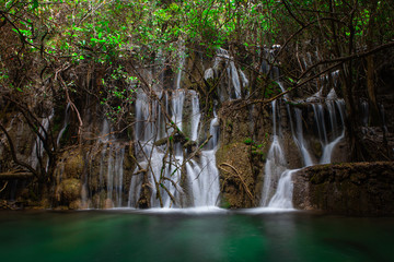 Ka Ngae Sot Waterfall 3 st floor at Thung Yai Naresuan Wildlife Sanctuary National Park (East side) - Tak Province of Thailand