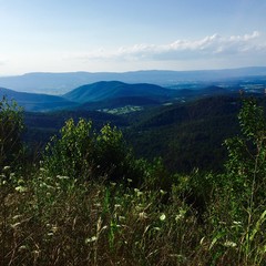 mountain landscape with blue sky