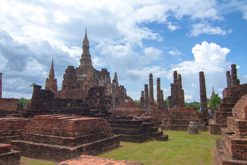 Obraz premium temple in Sukhothai historical park Thailand