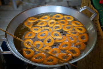 Thai dessert in the market.