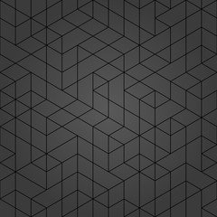 Seamless background for your designs. Modern vector black ornament. Geometric abstract dark pattern