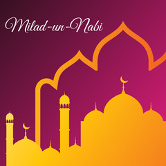 Milad-un-Nabi greeting style. - Vector.