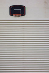 basketball hoop outside a house
