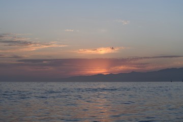 Fototapeta premium sunset in the sea