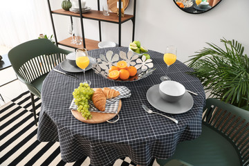 Interior of modern dining room