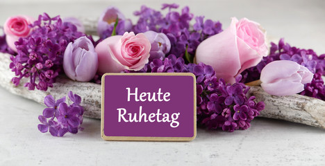 Heute Ruhetag