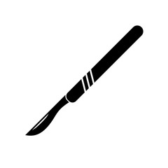 Medical scalpel icon. Hospital surgery knife sign illustration