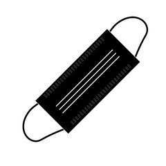 Medical mask or Protective mask isolated on background, Protective N95 mask