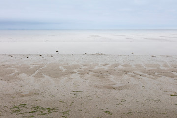 Europa, Deutschland, Niedersachsen, Ostfriesland, Nationalpark Wattenmeer, UNESCO Weltnaturerbe, Ebbe