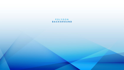 abstract modern blue polygon shape background