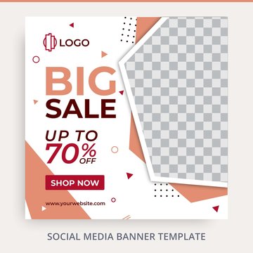 Social Media Fashion Sale Offer Discount Social Media Feed Square Banner Post Template Free