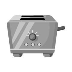 Vector design of toaster and menu icon. Web element of toaster and instrument stock vector illustration.