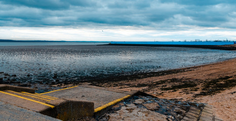 Concord Beach on the seafront of Canvey Island, Essex, Britain