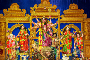 Durga Puja or Durgotsava,is an annual Hindu festival celebrated mainly in West Bengal,Indian.Durga...