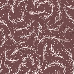 Fototapeta na wymiar Seamless pattern with branches. Design for textile, fabric, packaging, wallpaper 