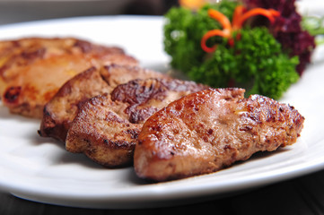 A Dish Of Fried Foie Gras